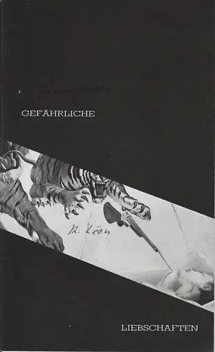 Stadttheater Hildesheim, Pierre Leon, Margrit Poremba: Programmheft Gefährliche Liebschaften. Spielzeit 1987 / 88 Heft Nr. 12 Premiere 8. Mai 1988. 