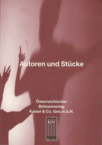 Christine Radl, Walter Kootz: Autoren und Stücke. Katalog. 