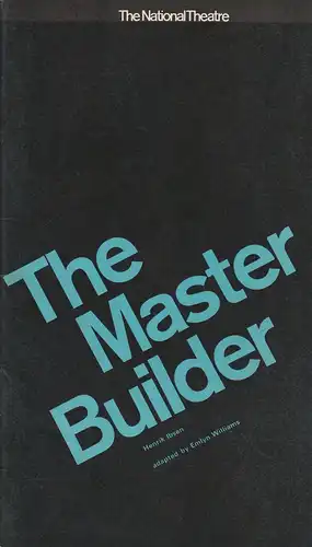 The National Theatre, Laurence Olivier: Programmheft Henrik Ibsen: The Master Builder. 