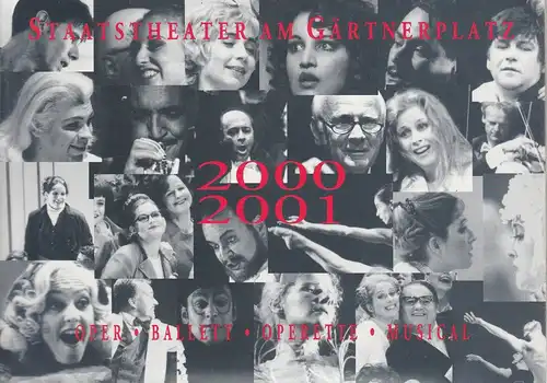 Staatstheater am Gärtnerplatz, Klaus Schultz, Jan Adamiak, Konrad Kuhn, Julia Fechner, Bettina Wind: Programmheft Vorschau auf die Spielzeit 2000 / 2001. 