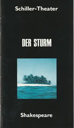 Schiller-Theater, Staatliche Schauspielbühnen Berlins, Hans Lietzau, Jürgen Fischer: Programmheft William Shakespeare: Der Sturm. Spielzeit 1977 / 78 Heft 95. 