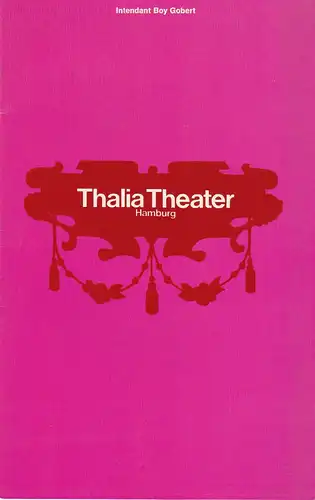 Thalia Theater Hamburg, Boy Gobert, Hannelore Gerber, Rosemarie Clausen ( Fotos ): Programmheft Martin Luther & Thomas Münzer Spielzeit 1970 / 71 Heft 8. 