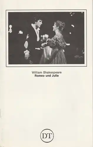 Deutsches Theater in Göttingen, Norbert Baensch, Programmheft William Shakespeare: Romeo und Julia. Spielzeit 1981 / 82 Heft 496. 