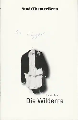 Stadttheater Bern, Eike Gramss, Angelika Salvisberg, Iwona Swietek, Jürg Müller ( Probenfotos ): Programmheft Die Wildente von Henrik Ibsen Premiere 30. November 1996 Heft 90 Spielzeit 1996 / 97. 