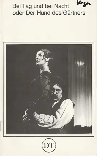Deutsches Theater in Göttingen, Günther Fleckenstein, Norbert Baensch: Programmheft Bei Tag und bei Nacht oder Der Hund des Gärtners Spielzeit 1979 / 80 Heft 472. 