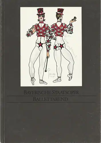 Bayerische Staatsoper, Wolfgang Sawallisch, Krista Thiele: Programmheft Ballettabend Les Sylphides / The Prodigal Son / Elite Syncopations. Premiere 20. Oktober 1985 Nationaltheater Spielzeit 1985 / 86. 