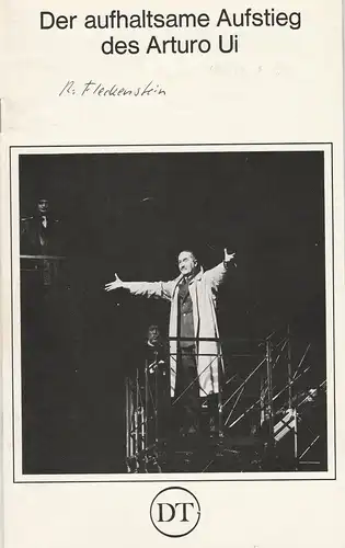 Deutsches Theater in Göttingen, Günther Fleckenstein, Norbert Baensch: Programmheft Der aufhaltsame Aufstieg des Arturo Ui von Bertolt Brecht Spielzeit 1978 / 79 Heft 448. 