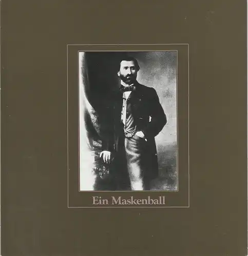 Hamburgische Staatsoper, Christoph von Dohnanyi, Peter Dannenberg: Programmheft Ein Maskenball. Oper von Giuseppe Verdi 30. März 1980 signiert. 