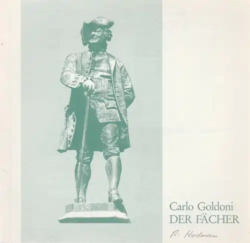 Stadttheater Pforzheim, Manfred Berben, Maria Hilchenbach: Programmheft DER FÄCHER. Komödie von Carlo Goldoni. Premiere 30. April 1990 Spielzeit 1989 / 90 Heft 16. 