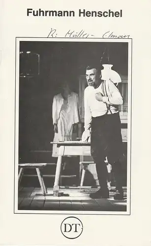 Deutsches Theater in Göttingen, Günther Fleckenstein, Norbert Baensch: Programmheft Fuhrmann Henschel. Schauspiel von Gerhart Hauptmann Spielzeit 1980 / 81 Heft 480. 