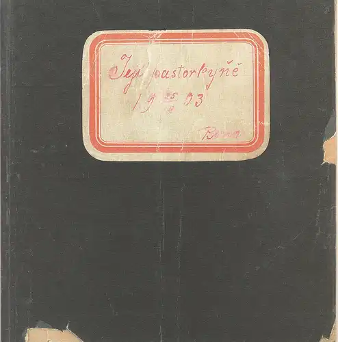 Salzburger Festspiele, Helga Rabl-Stadler, Margarethe Lasinger, Alain Patrick Oliver, Viktoria Sandhofer, Heidi Loipold: Programmheft Leos Janacek JEJI PASTORKYNA / JENUFA Premiere 23. Juni 2001 Felsenreitschule Salzburger Festspiele 2001. 