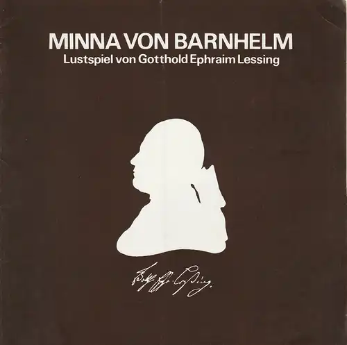 Stadttheater Luzern, Ulrich Meyer, Günter Langer, Ulrike Streitenberger: Programmheft Minna von Barnhelm Premiere 258. Februar 1980 Spielzeit 1979 / 80. 