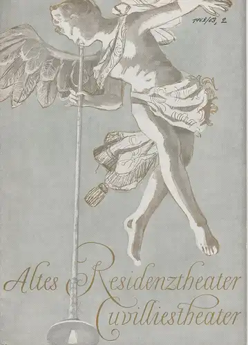 Bayerisches Staatsschauspiel, Helmut Henrichs, Wolfgang Kirchner: Programmheft SCHLUCK UND JAU von Gerhart Hauptmann Premiere 22. Dezember 1962 Altes Residenztheater Cuvillies-Theater Spielzeit 1962 / 63. 