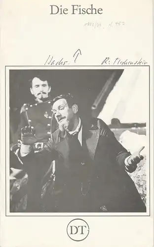 Deutsches Theater in Göttingen, Günther Fleckenstein, Norbert Baensch: Programmheft Uraufführung DIE FISCHE. Schauspiel von Peter Hacks Spielzeit 1978 / 79 Heft 453. 