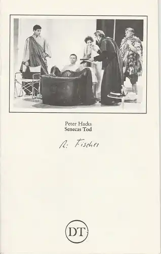 Deutsches Theater in Göttingen, Günther Fleckenstein, Norbert Baensch: Programmheft SENECAS TOD. Schauspiel von Peter Hacks Spielzeit 1981 / 82 Heft 492. 