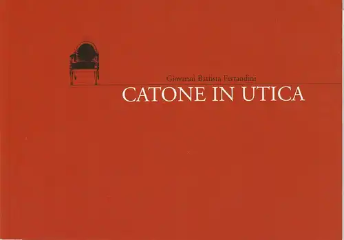 Staatstheater am Gärtnerplatz, Klaus Schultz, Konrad Kuhn, Susanne Böhm: Programmheft CATONE IN UTICA. Premiere 12. Oktober 2003 Spielzeit 2003 / 2004 Heft 58. 