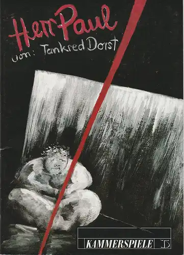 Deutsches Theater und Kammerspiele Berlin, Thomas Langhoff, Maik Hamburger: Programmheft HERR PAUL von Tankred Dorst. Premiere am 26. März 1994. Spielzeit 1994 / 95. 