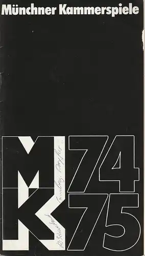 Münchner Kammerspiele, Hans-Reinhard Müller, Wolfgang Zimmermann: Programmheft DREYFUS  von Jean-Claude Grumberg. Premiere 13.11.1974 Schauspielhaus Spielzeit 1974 / 75 Heft 3. 