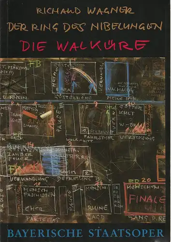 Bayerische Staatsoper, Nationaltheater, Wolfgang Sawallisch, Hanspeter Krellmann, Krista Thiele: Programmheft Neuinszenierung DIE WALKÜRE von Richard Wagner 21. März 1987 Nationaltheater München. 