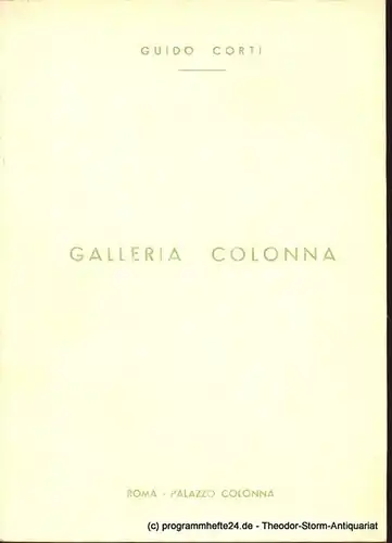 Corti Guido. Galleria Colonna. 