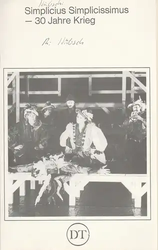 Deutsches Theater in Göttingen, Günther Fleckenstein, Norbert Baensch: Programmheft Uraufführung Simplicius Simplicissimus - 30 Jahre Krieg Spielzeit 1979 / 80 Heft 474. 