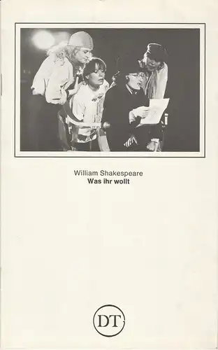 Deutsches Theater in Göttingen, Günther Fleckenstein, Norbert Baensch: Programmheft William Shakespeare: WAS IHR WOLLT Spielzeit 1982 / 83 Heft 515. 