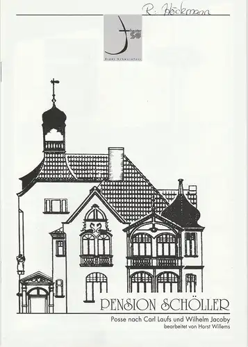 Theater der Stadt Schweinfurt, Rüdiger R. Nenzel: Programmheft Laufs / Jacoby: Pension Schöller 1. Februar 2001 Spielzeit 2000 / 2001 Heft 11. 