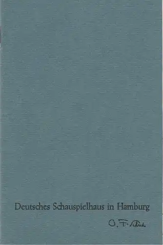 Deutsches Schauspielhaus in Hamburg, Otto Fritz Schuh, Günther Penzoldt, Rolf Wilken, Hannelore Gerber, Rosemarie Clausen ( Fotos ): Programmheft DER HAUPTMANN VON KÖPENICK. Ein deutsches Märchen von Carl Zuckmayer Spielzeit 1965 / 66. 