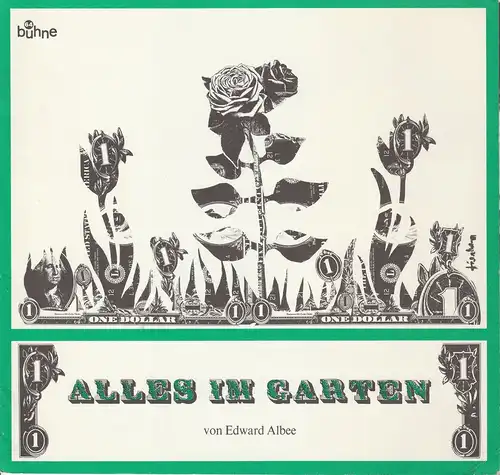 Bühne 64, Jürg Medicus: Programmheft Edward Albee: ALLES IM GARTEN Spielzeit 1971 / 72. 