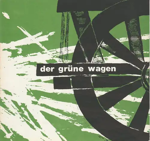 Der Grüne Wagen ( München-Erlangen ), Alexander E. Franke, Günther Fuhrmann: Programmheft de Marivaux: Das Spiel von Liebe und Zufall Spielzeit 1966 / 67 Heft 35. 