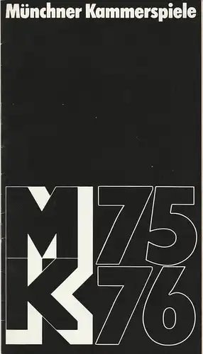 Münchner Kammerspiele, Hans-Reinhard Müller, Wolfgang Zimmermann: Programmheft Henrik Ibsen: GESPENSTER. Premiere 6. Oktober 1975 Spielzeit 1975 / 76 Heft 2. 
