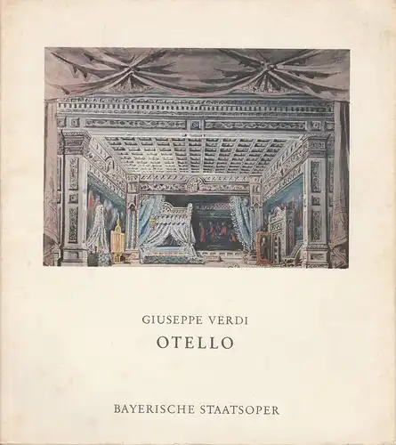 Bayerische Staatsoper, Wolfgang Sawallisch, Klaus Schultz, Krista Thiele: Programmheft OTELLO von Giuseppe Verdi. Premiere 31. Oktober 1977 Nationaltheater München Spielzeit 1977 / 78. 