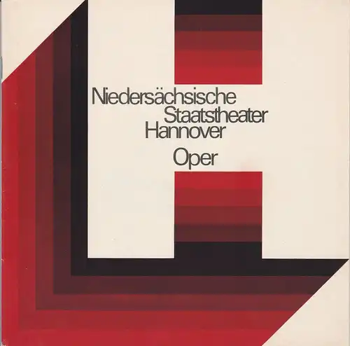 Niedersächsische Staatstheater Hannover, Oper, Günter Roth, Raffael Nedomansky, Kurt Julius: Programmheft Richard Wagner: DIE WALKÜRE Premiere 19. Mai 1974 Spielzeit 1973 / 74 Heft 9. 