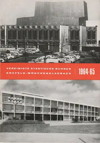 Vereinigte Städtische Bühnen Krefeld-Mönchengladbach, Herbert Decker, Walter Eichner, Hermann Koch: Programmheft George Bernard Shaw DIE HEILIGE JOHANNA 30. Januar 1965 Spielzeit 1964 / 65 Heft 13. 