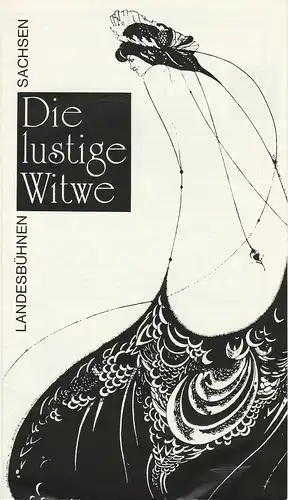 Landesbühnen Sachsen, Manfred Haacke, Peter Hamann, Peter Scharfe: Programmheft Franz Lehar DIE LUSTIGE WITWE Premiere 20. Oktober 1990 Spielzeit 1990 / 91 Heft 1. 