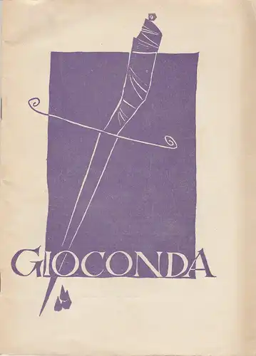 Panstwowa Opera We Wroclawiu, Kazimierz Wilkomirski, Janusz Tartyllo, Marian Kornicki ( Fotografie z proby ): Programmheft Amilcare Ponchielli: GIOCONDA Premiera 9 Lutego 1958. 