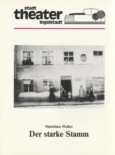 Stadttheater Ingolstadt, Ernst Seiltgen, Wolfgang Sowa Programmheft Marieluise Fleißer DER STARKE STAMM Premiere 29. April 1988 Spielzeit 1987 / 88 Heft 8