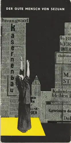 Berliner Ensemble, U. Pintzka, Mahn, DEWAG-Werbung, Berlin: Programmheft Bertolt Brecht DER GUTE MENSCH VON SEZUAN. 
