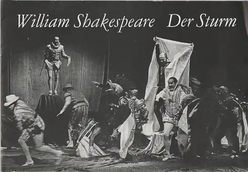 Leipziger Theater, Karl Kayser, Christoph Hamm, Hanne Röpke, Volker Wendt, Helga Wallmüller ( Fotos ): Programmheft William Shakespeare DER STURM Voraufführung 4. Juli 1975 Spielzeit 1975 / 76 Heft 3. 