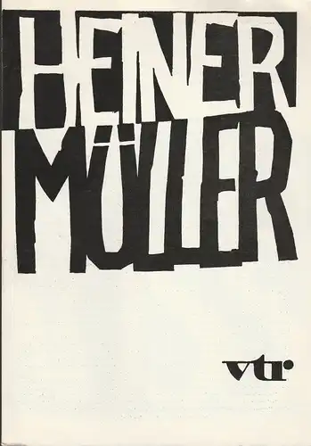 Volkstheater Rostock, Ekkehard Prophet, Eva Zapf, Martina Witte, Wolfgang Holz, Wolfgang Flesch: Programmheft Heiner Müller WOLOKOLAMSKER CHAUSSEE I-III Premiere 13. Januar 1988 Ateliertheater 93. Spielzeit 1987 / 88. 