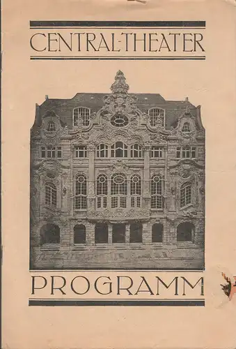 Central - Theater Dresden: Programmheft Rolf-Röder-Revue GROßE KLEINIGKEITEN. 