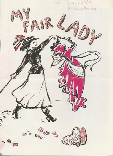 Theater Rudolstadt, Horst Liebig, Marita Bahr: Programmheft Frederic Loewe MY FAIR LADY Premiere 9. April 1988 Spielzeit 1987 / 88. 