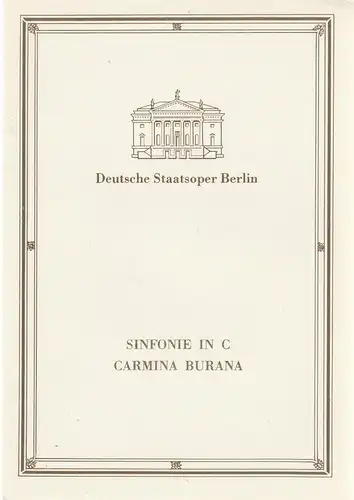 Deutsche Staatsoper Berlin, Deutsche Demokratische Republik, Walter Rösler, Ines Helmstädter, Lutz Colberg, Helga Jäger, Wolfgang Jerzak, Rolf Kanzler: Programmheft BALLETTABEND 7. Dezember 1988. 