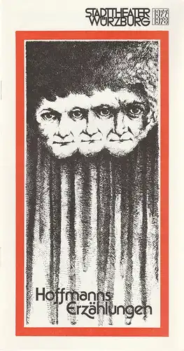Stadttheater Würzburg, Joachim von Groeling, Barbara Masson: Programmheft Jacques Offenbach HOFFMANNS ERZÄHLUNGEN Spielzeit 1977 / 78 Heft 11. 