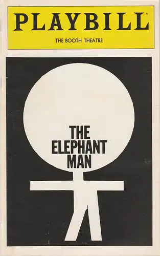 Playbill inc., The Booth Theatre, Gerald Schoenfeld, Bernard B. Jacobs: Programmheft Bernard Pomerance THE ELEPHANT MAN März 1981. 