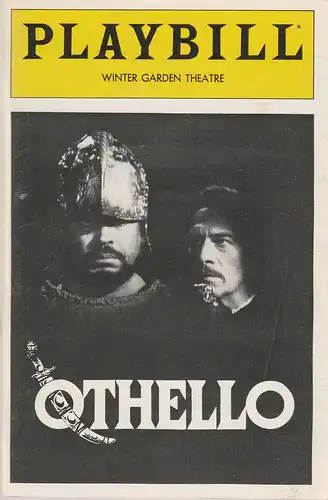 Playbill, WINTER GARDEN: Programmheft James Earl Jones / Christopher Plummer in OTHELLO May 1982. 