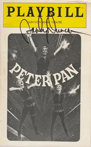Playbill, LUNT-FONTANNE THEATRE: Programmheft Sandy Duncan as PETER PAN November 1980 SIGNIERT. 