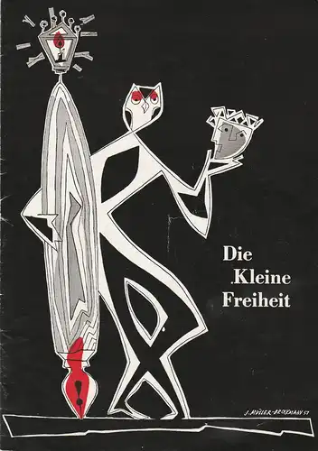 Die Kleine Freiheit, Trude Kolman: Programmheft Uraufführung Erich Kuby DIE DAME IN BONN oder DAS RITTERKREUZ 1960. 