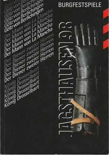 Burgfestspiele Jagsthausen, Peter Friedel, Werner R. Jänicke: Programmheft BURGFESTSPIELE JAGSTHAUSEN 1998 Spielzeit 49. 