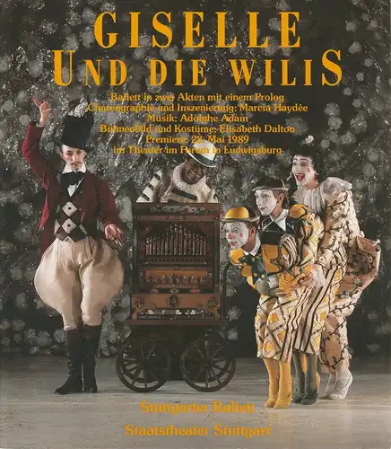 Staatstheater Stuttgart, Ballettdirektion, Rainer Woihsyk, Hartmut Regitz, Martha Handlos, Gundel Kilian ( Fotos ): Programmheft BALLETT GISELLE UND DIE WILLIS  November 1993 Großes Haus Spielzeit 1992 / 93. 